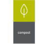 Simplehuman magnetický štítek na odpadkový koš - kompost "compost" KT1176