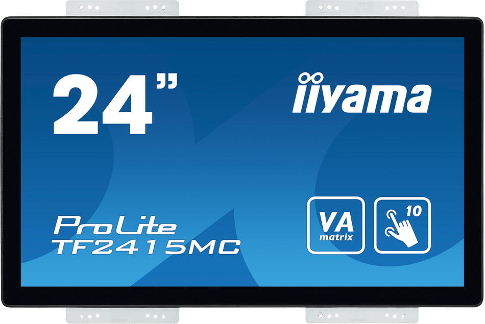 24" IIYAMA TF2415MC-B2: VA, FullHD, capacitive, 10P, 350cd/m2, VGA, DP, HDMI, černý