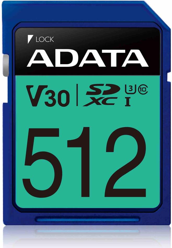 A-Data ADATA SDXC karta 512GB Premier Pro UHS-I U3 Class 10 (R:95/W:60 MB/s) (ASDX512GUI3V30S-R)