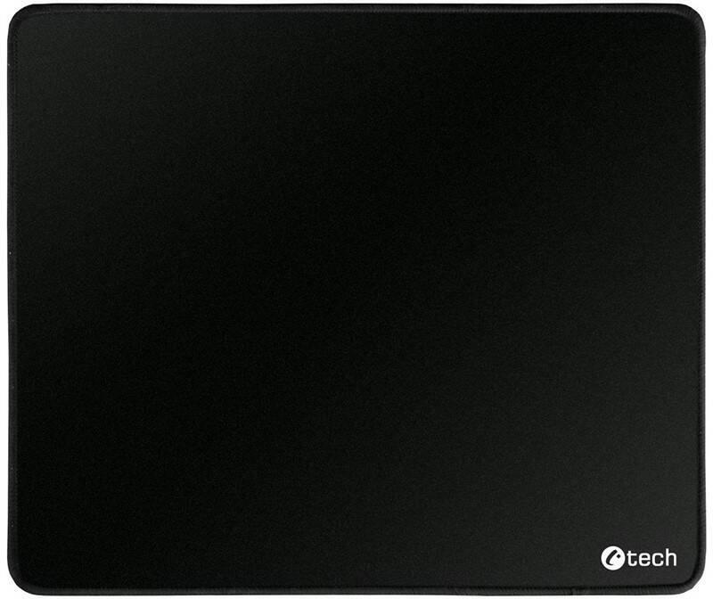 Podložka pod myš C-TECH MP-01, černá, 320x270x4mm, obšité okraje