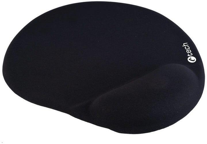 Podložka pod myš gelová C-TECH MPG-03BK, černá, 240x220mm