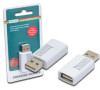 DIGITUS USB nabíjení adaptér, USB A samec/ USB A samice, bílý (DA-11004)