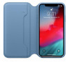 Apple iPhone XS Folio Leather Case - Cape Cod Blue (MRX02ZM/A)