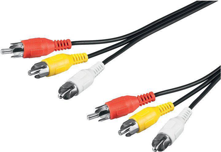 PREMIUMCORD Kabel 3x CINCH-3x CINCH M/M 2m (kjackcmm3-2)