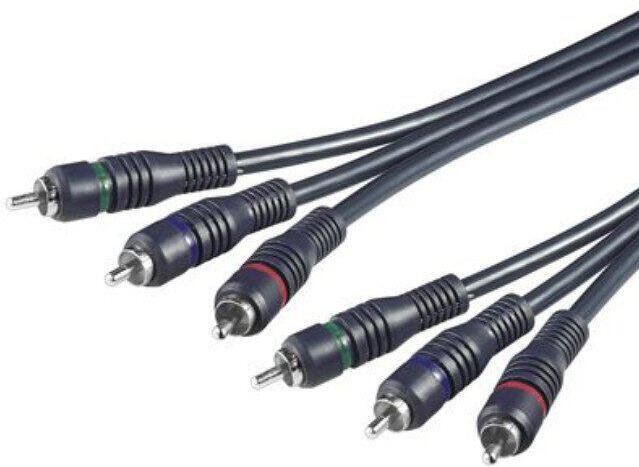 PREMIUMCORD Kabel 3x CINCH-3x CINCH M/M 2m HQ (kjackcmm3hq-2)