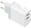 PLATINET nabíjecí adaptér 2xUSB 3,4A bílá (PLCU2W)