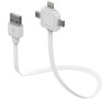 Kabel ALLOCACOC USB 3v1 0,8m White