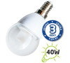 Žárovka LED G45 E14 5W bílá teplá (Pc), čirá TIPA