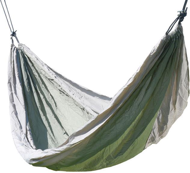 Houpací síť Cattara NYLON 275x137cm zeleno-hnědá