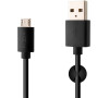 Datový a nabíjecí kabel FIXED s konektory USB/micro USB, 1 metr, černý