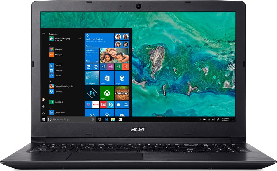 Acer 15 6 i3-7020u 2 4g 512ssd w10 čierny