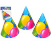 Klobouk party papírový 16cm 6ks v sáčku karneval