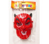 Maska čert plast 16x22 v sáčku karneval