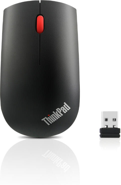 Lenovo THINKPAD ESSENTIAL/Cestovní/Optická/1 200 DPI/Bezdrátová USB/Černá (4X30M56887)