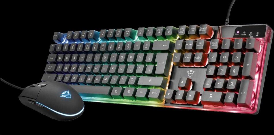 TRUST set klávesnice + myš GXT 838 Azor Gaming Combo CZ/SK (23472)