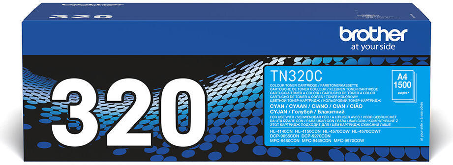 Toner Brother TN-320C, 1500 stran originální - modrý