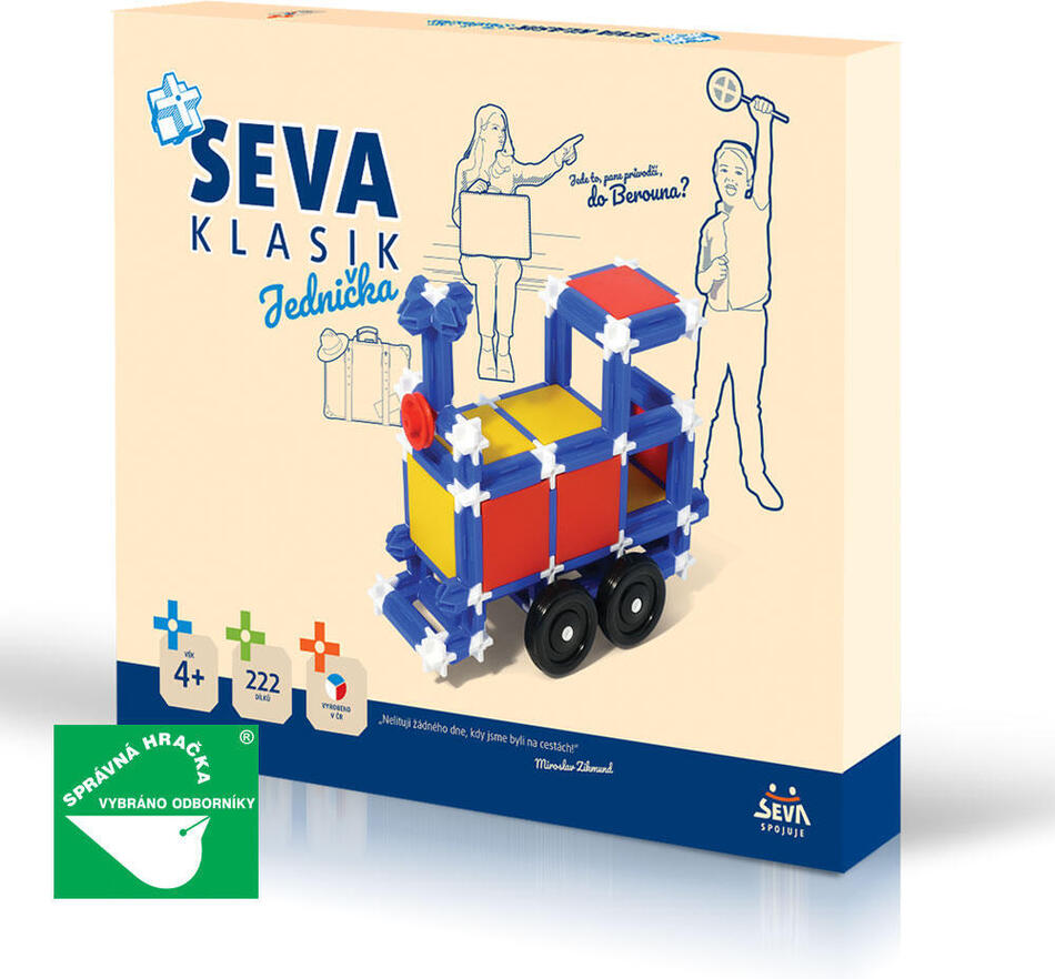 Stavebnice SEVA Klasik Jednička 222 dílků