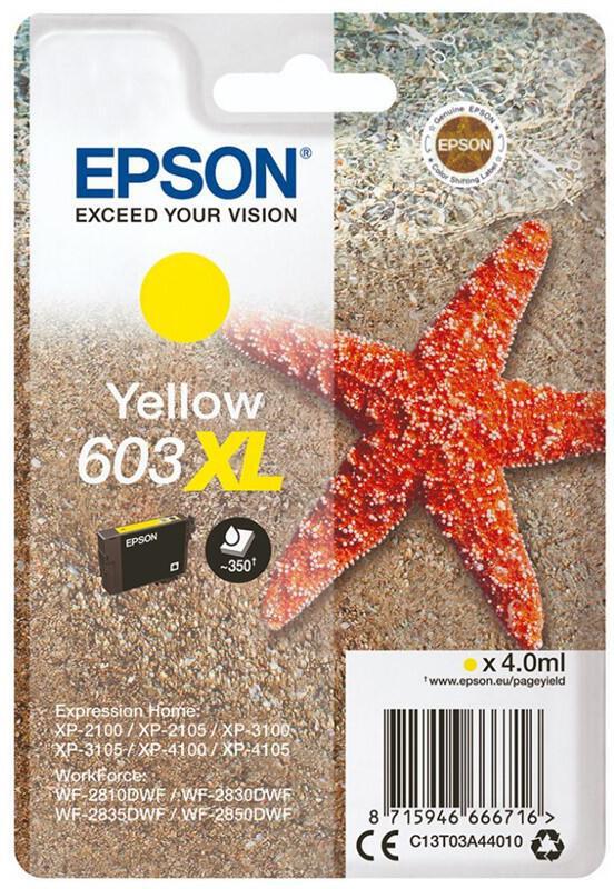 Epson singlepack, Yellow 603XL (C13T03A44010)