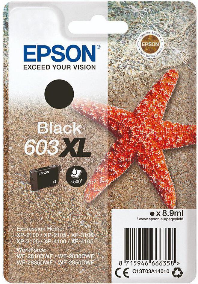 Epson siglepack, Black 603XL (C13T03A14010)