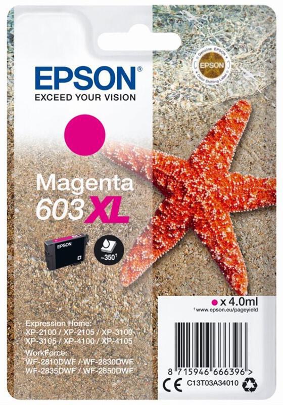 Epson siglepack, Magenta 603XL (C13T03A34010)