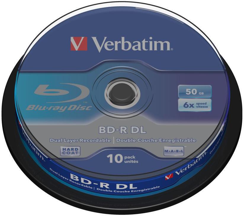 Disk Verbatim BD-R DualLayer 50GB, 6x, 10-cake