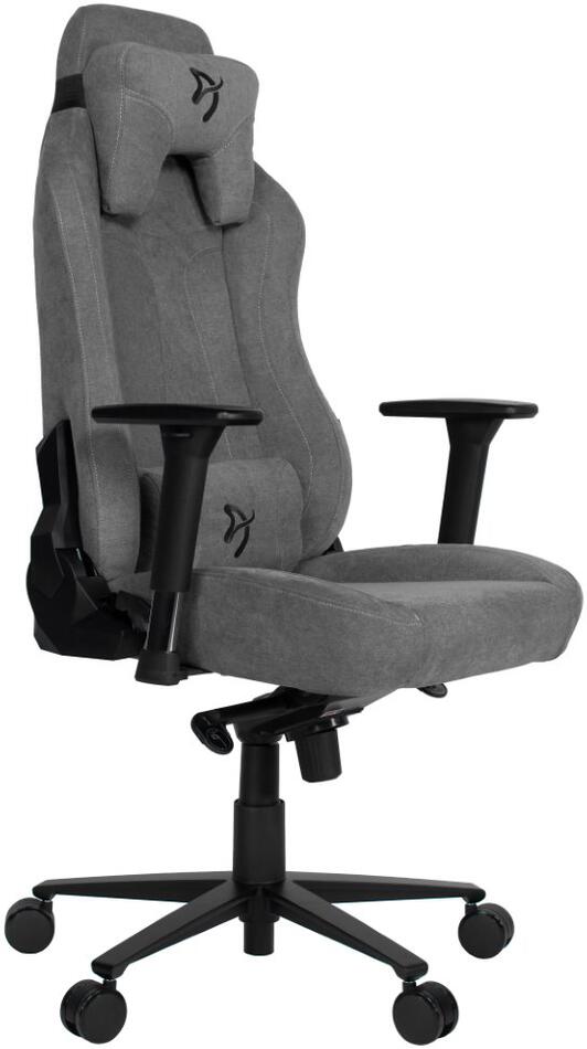 AROZZI herní židle VERNAZZA Soft Fabric Ash/ povrch Elastron/ popelavá (VERNAZZA-SFB-ASH)