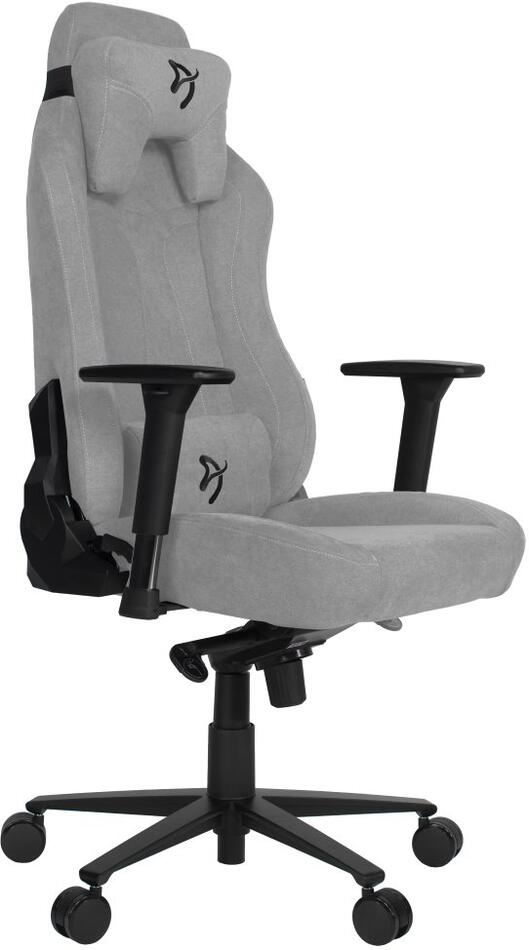 AROZZI herní židle VERNAZZA Soft Fabric Light Grey/ povrch Elastron/ světle šedá (VERNAZZA-SFB-LG)