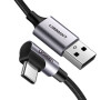 UGREEN USB-C kabel 90° 1m, černý