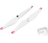 E300/E310 - vrtule 9" white with pink stripes (CW+CCW)
