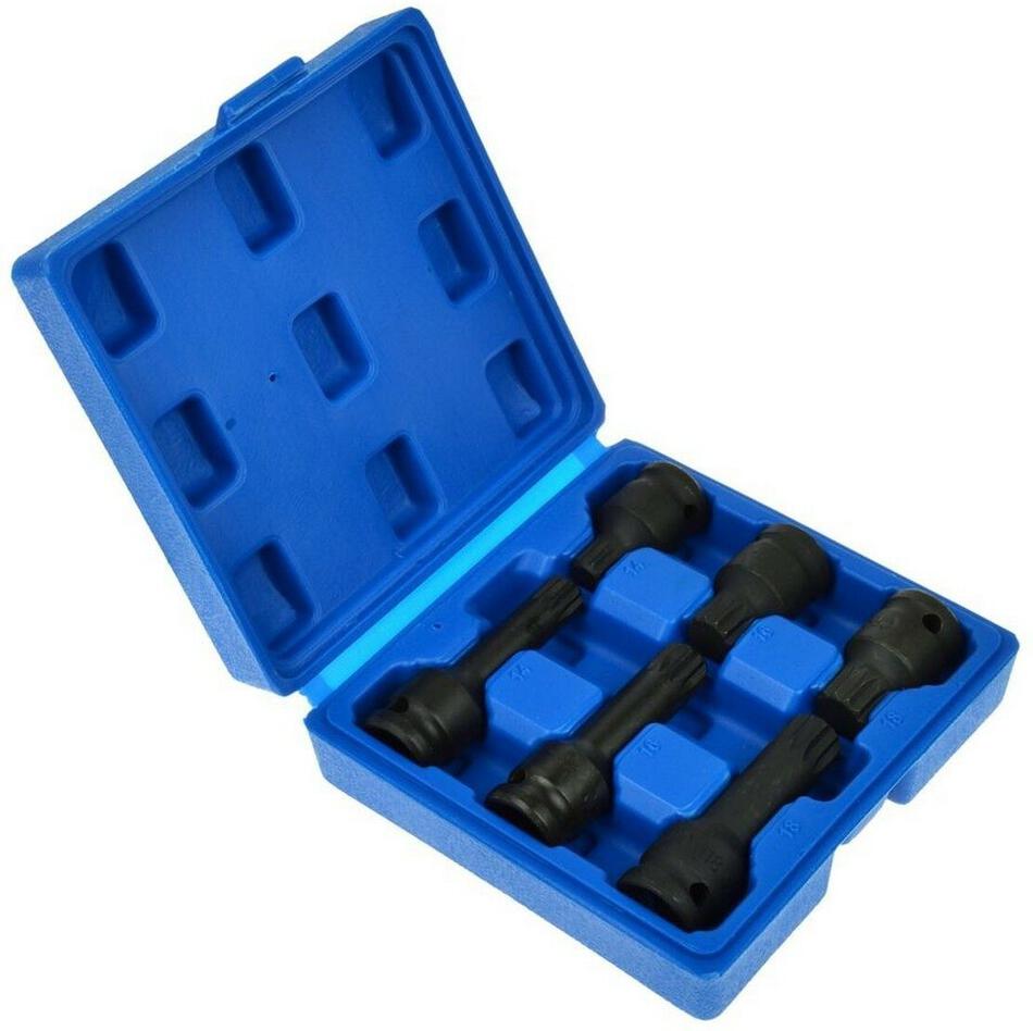Sada rázových kovaných hlavic TORX 6ks GEKO