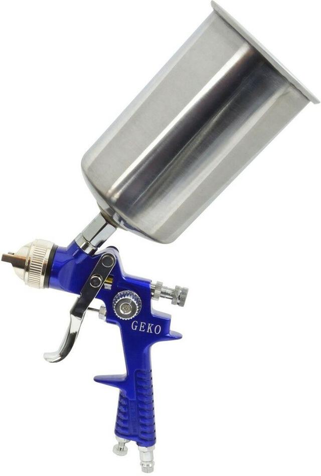 Stříkací pistole HVLP, kovová nádrž 1000ml GEKO