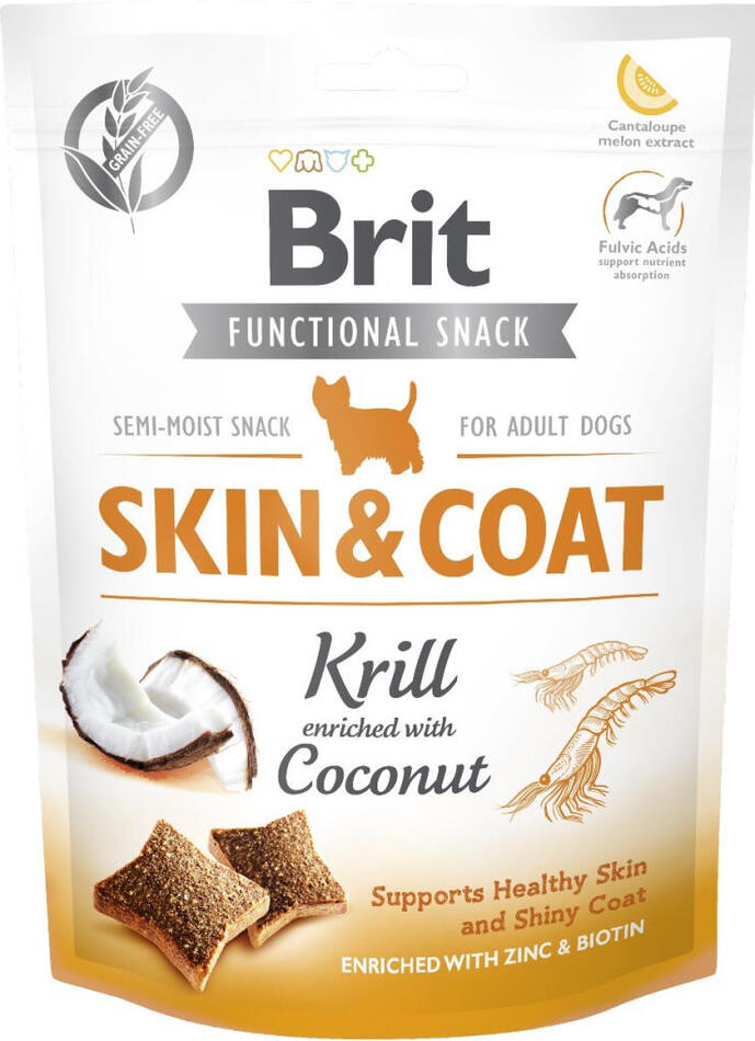 Brit Care Dog Functional Snack Skin&Coat Krill 150g