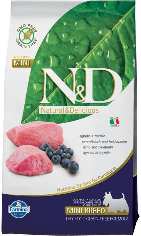 N&D PRIME DOG Adult Mini Lamb & Blueberry 800g
