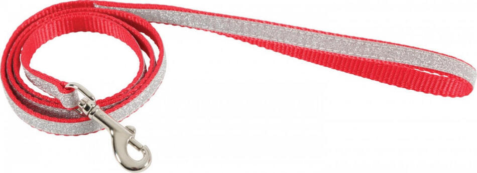 Vodítko kočka SHINY nylon červené 1m Zolux