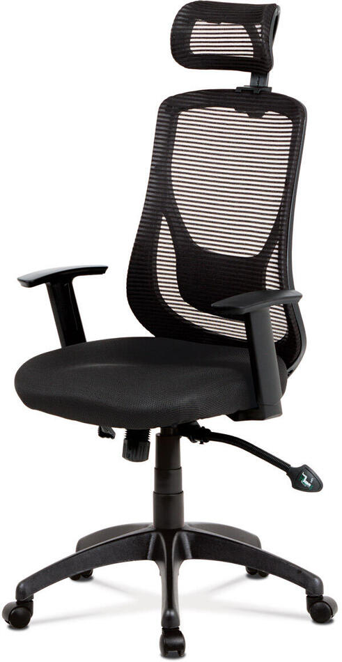 Kancelářská židle, synchronní mechanismus, černá síťovina, KA-A186 BK Autronic