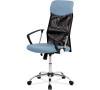 Kancelářská židle řady BASIC, potah modrá látka a černá síťovina MESH, houpací m Autronic (KA-E301 BLUE)