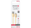 DATOVÝ KABEL SWISSTEN TEXTILE USB / LIGHTNING 2,0 M ZLATÝ