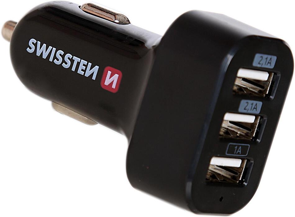 SWISSTEN CL ADAPTÉR 3x USB 5,2A POWER