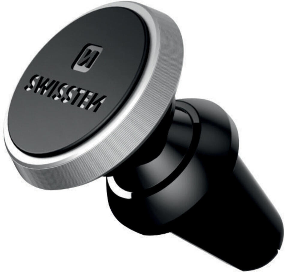 MAGNETICKÝ DRŽÁK DO VENTILACE AUTA SWISSTEN S-GRIP AV-M9 ČERNO-STŘÍBRNÝ