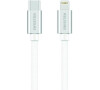 DATOVÝ KABEL SWISSTEN TEXTILE USB-C / LIGHTNING MFi 1,2 M STŘÍBRNÝ