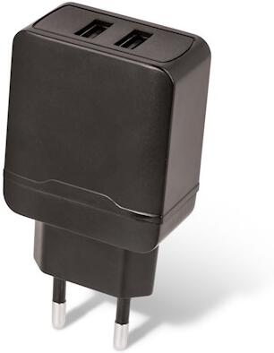 Nabíječka do sítě Setty 2,4A, 2xUSB černá
