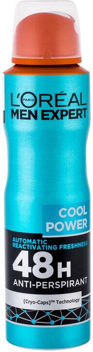 Antiperspirant L'Oréal Paris Men Expert Cool Power, 150 ml (48H)