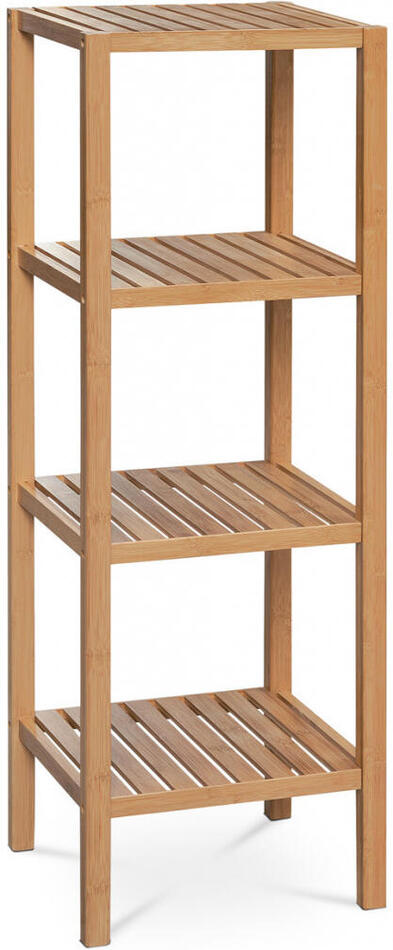 Regál, masiv, hnědá, DR-011-4 Autronic, Přírodní, Bambus