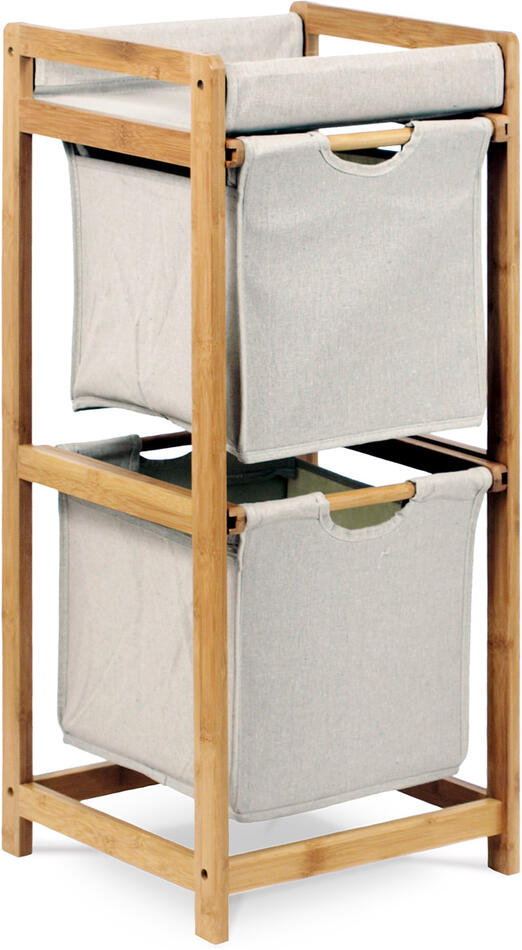 Regál, masiv, šedá, DR-012-2 Autronic, Textil