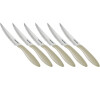 Nůž steakový Tescoma PRESTO 12 cm, 6 ks, béžová