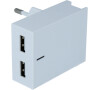 SWISSTEN SÍŤOVÝ ADAPTÉR SMART IC 2x USB 3A POWER BÍLÝ