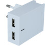 SWISSTEN SÍŤOVÝ ADAPTÉR SMART IC 2x USB 3A POWER + DATOVÝ KABEL USB / MICRO USB 1,2 M BÍLÝ