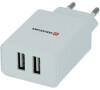 SWISSTEN SÍŤOVÝ ADAPTÉR SMART IC 2x USB 2,1A POWER BÍLÝ