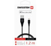 SWISSTEN DATOVÝ KABEL TPE USB / LIGHTNING MFi 1,2 M ČERNÝ (71526500)