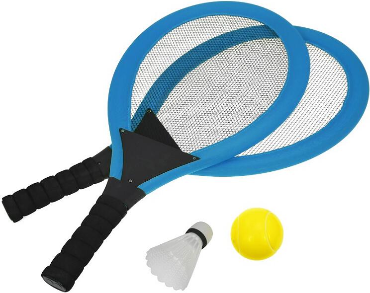 Líný tenis RULYT® set modrý - rakety, míček, košík
